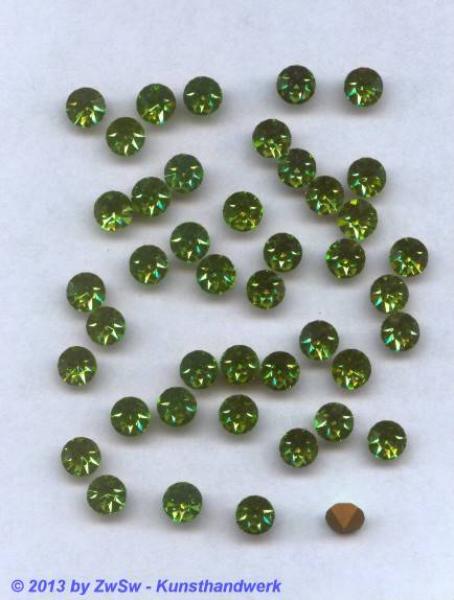 Strasssteine Chaton, Strass-Steine zum Einfassen, Spitzkegel, Glassteine, Glitzersteine, Kristallglas, Schmucksteine, Steinchen, Bastelsteine