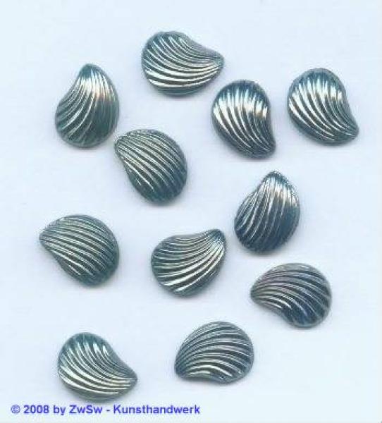 Strasssteine, Strass-Stein "Muschel" Glasstein, Schmuckstein, Glitzerstein, Bastelsteine