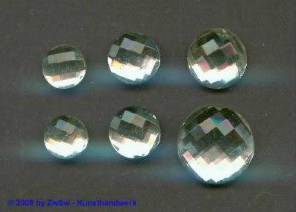 Strasssteine Rund, Kristall, Glassteine, Schmucksteine, Strass Steine zum Kleben, Bastelsteine, Deko Glassteine, Ziersteine