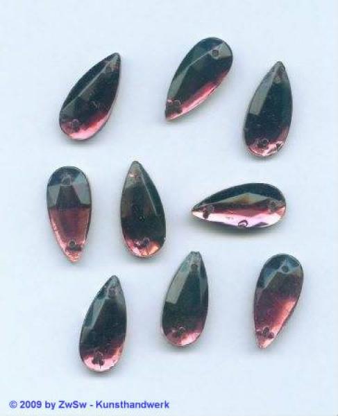 Aufnähsteine / Strasssteine Tropfen, Strass-Steine zum Aufnähen, Glitzersteine, Schmucksteine, Glassteine, Bastelsteine, Bastelzubehör