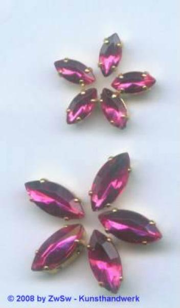 Schmucksteine Navette gefasst, Acryl Strasssteine, Aufnähsteine, Glitzerstein, Bastelsteine, Strasssteine, Strass-Steine zum Aufnähen