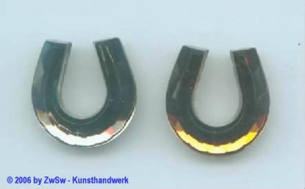 Strasssteine, Hufeisen, Strass Glittersteine, Strass-Steine, Glassteine, Schmucksteine, Bastelsteine, Bastelartikel