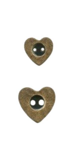 Herz Knöpfe, Hirschhorn Optik, Trachtenknöpfe, Metallknöpfe, Zierknöpfe, Knöpfe Landhausstil, Hirschhornknöpfe, Knöpfe, Vintage Knöpfe, Herzenknöpfe, Kurzwaren, Deko-Knöpfe