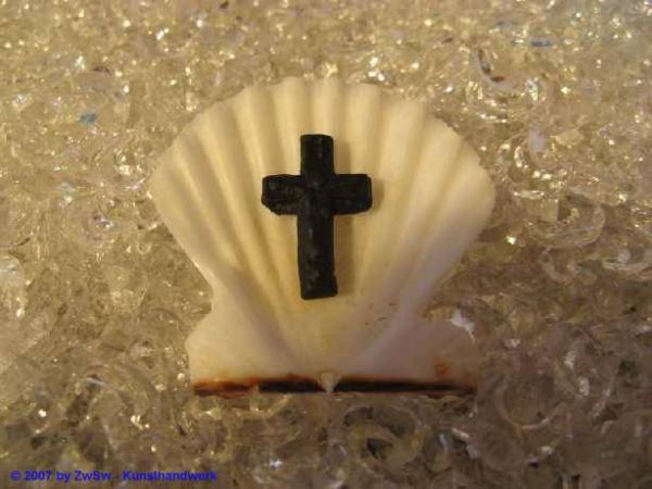 kleine Kreuz, Wachsmotiv, Wachsmedaillon, Wachornament, Material & Zubehör für Klosterarbeiten