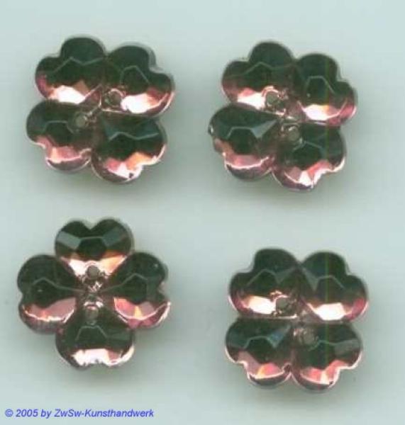 Aufnähsteine Kleeblatt, Annähsteine, Glassteine, Strasssteine, Schmucksteine, Bügelsteine, Glitzersteine, Glas Ziersteine, Bastelsteine