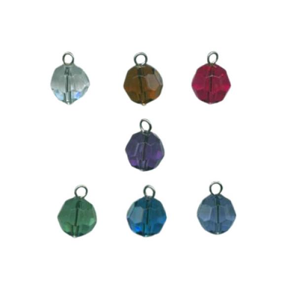 Gekettelte Perlen, Acryl Anhänger, Schmuckherstellung, Bastelzubehör, Bastelartikel