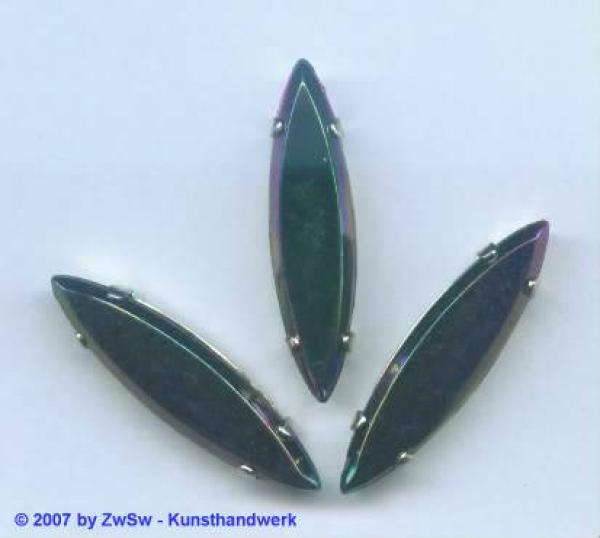 Schmucksteine Rechteck gefasst, Acryl Strasssteine, Aufnähsteine, Glitzerstein, Bastelsteine, Strasssteine, Strass-Steine zum Aufnähen