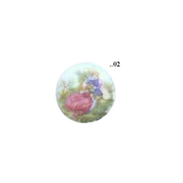 Cabochon, Rund, Motive, Biedermeier, Glascabochon, Motivcabochon, Bastelartikel, Mode Schmuck Herstellung