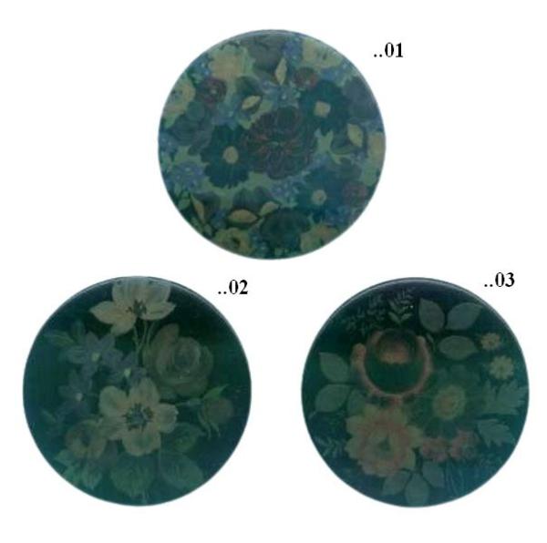 Cabochon, Glas, Rund, Motive, Blumen, Glascabochon, Motivcabochon, Bastelartikel, Vintage Mode Schmuck Herstellung