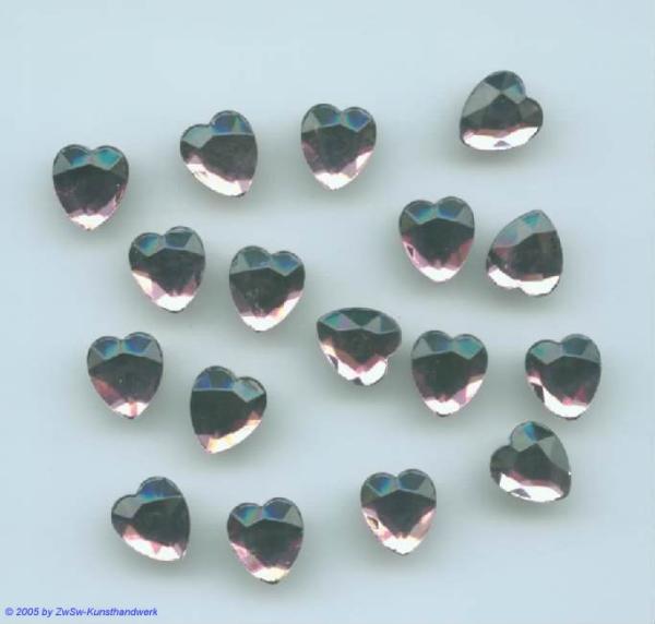 Strasssteine Herzen, Strasssteine zum Kleben, Glassteine, Schmucksteine, Glitzersteine, Bastelstrasssteine