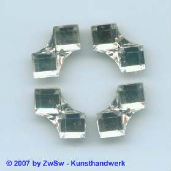 Strasssteine, Aufnähsteine, Doppelquadrat, Glassteine, Annähsteine, Glitzersteine, Schmucksteine, Dekosteine, Bastelsteine, Bastelzubehör