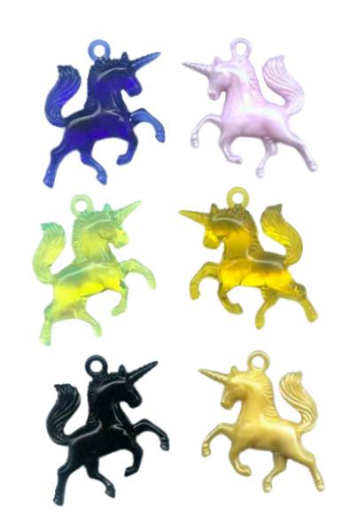 Einhorn Figur, Einhorn Deko Figur, Streuteile, Acryl Streudeko, Tischdeko, Bastelartikel