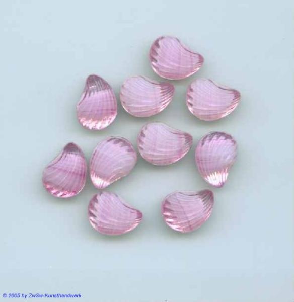 Strasssteine, Strass-Stein "Muschel" Glasstein, Schmuckstein, Glitzerstein, Bastelsteine