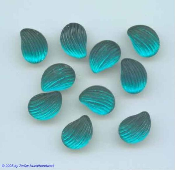 Strasssteine, Strass-Stein "Muschel" Glasstein, Schmuckstein, Glitzerstein, Bastelsteine