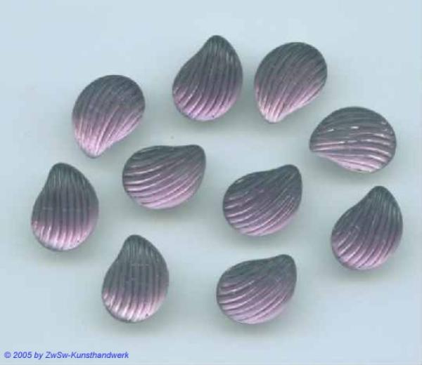 Strasssteine, Strass-Stein "Muschel" Glasstein, Schmuckstein, Glitzerstein, Bastelsteine
