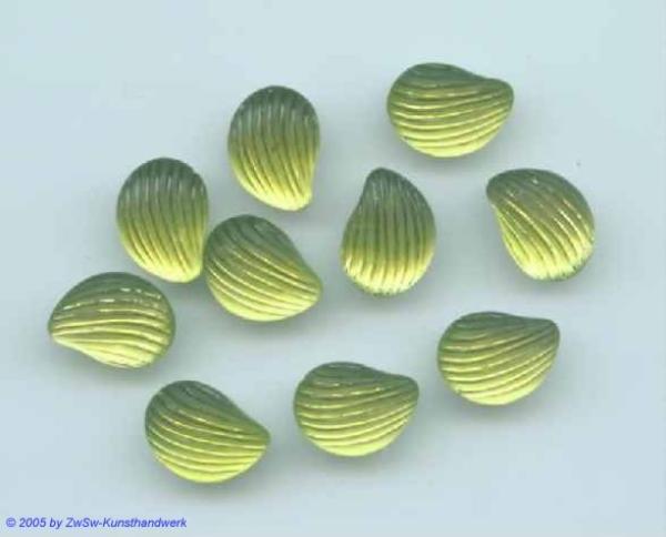 Strasssteine, Strass-Stein "Muschel" Glasstein, Schmuckstein, Glitzerstein, Bastelsteine