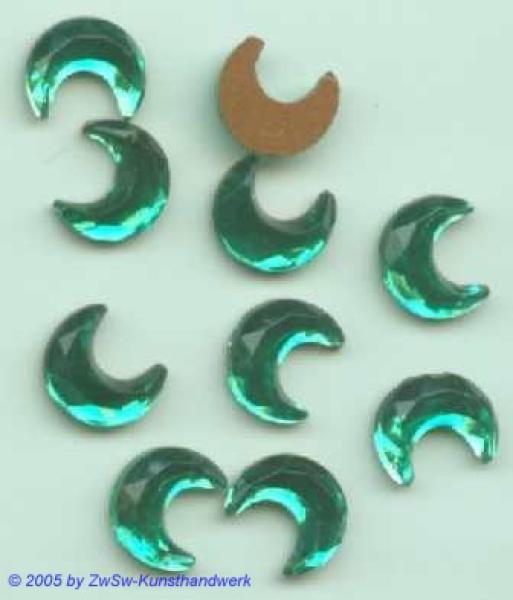 Strasssteine, Schmucksteine, Halbmond, Mond, Ziersteine, Glassteine, Bastelsteine Dekosteine