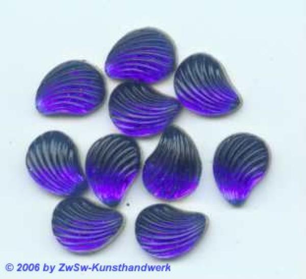 Strasssteine, Strass-Stein "Muschel" Glasstein, Schmuckstein, Glitzerstein, Bastelsteine