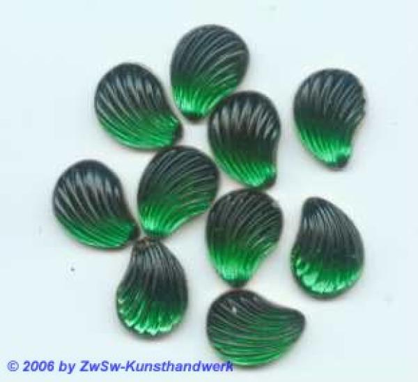 Strasssteine, Strass-Stein "Muschel" Glasstein, Schmuckstein, Glitzerstein, Bastelsteine