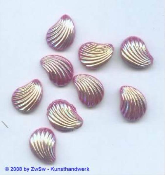 Strasssteine, Strass-Stein "Muschel" Glasstein, Schmuckstein, Glitzerstein, Bastelsteine