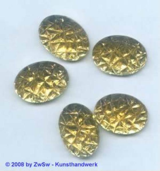 Strasssteine, Oval mit Prägung, Glassteine, Schmucksteine, Glitzersteine, Bastelsteine