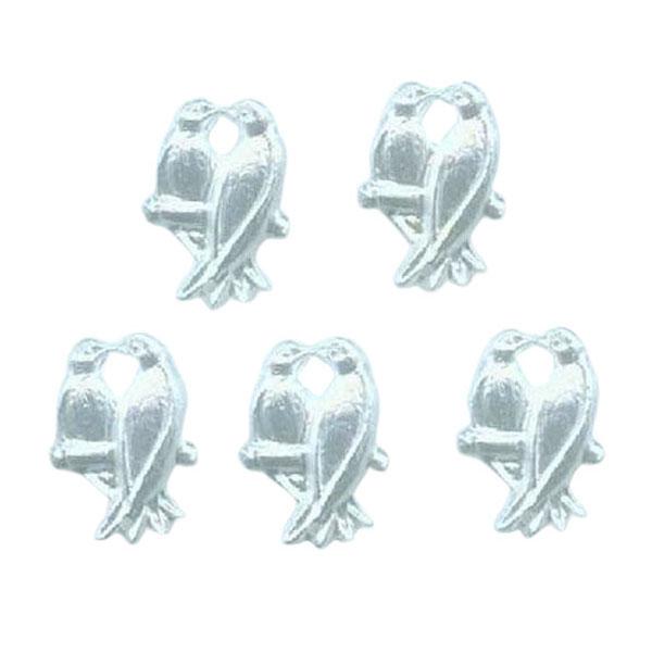 Streuteile, Vogelpaar, Streudeko, floristische Dekorationen, Tischdeko, Aufnähteile, Bastelartikel